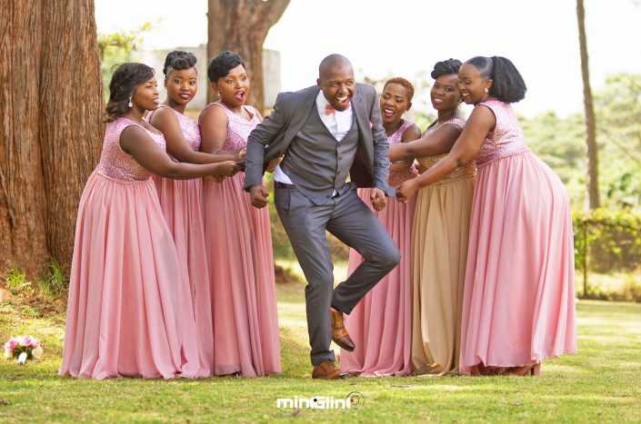 Wedding Photography by Mint Glint Media; The Groom and Bridesmaids