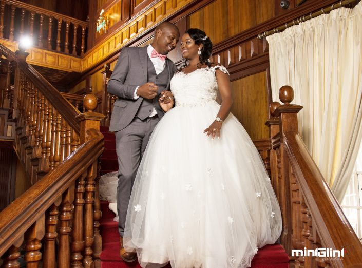 Bride and Groom at their luxury wedding held at Sovereign Suits Nairobi