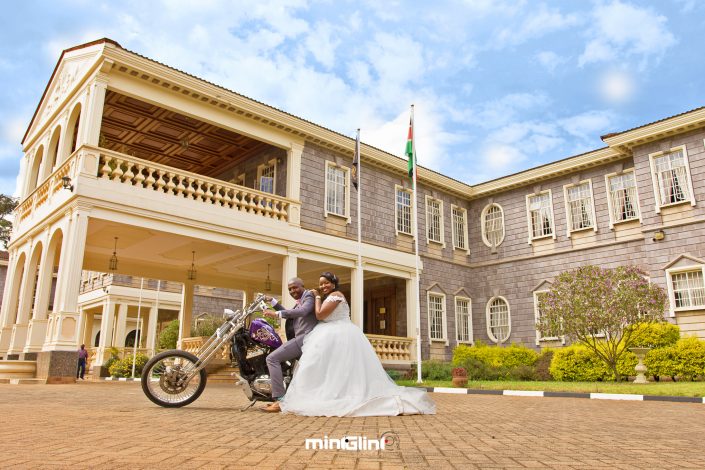 Bride and Groom at their luxury wedding held at Sovereign Suits Nairobi