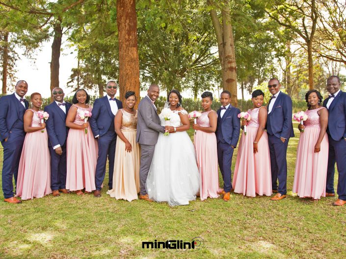 Wedding Photography by Mint Glint Media; The Bride, Groom and their Bridal party