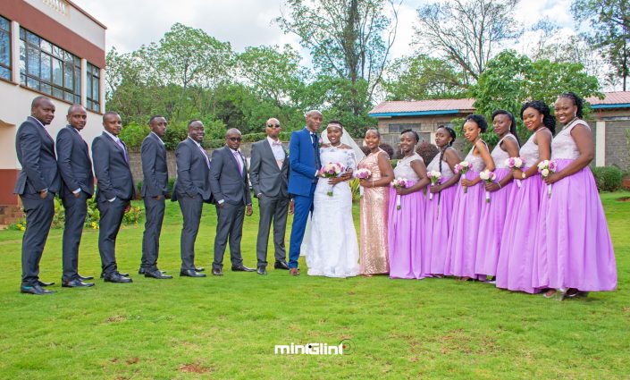 Wedding Photography by Mint Glint Media; The Bride, Groom and their Bridal party