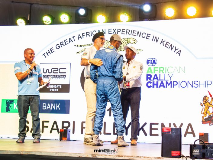 At the age of 24, McRae Kimathi, named after the three-Safari Rally winner and sone to veteran Rally driver and the current CEO of Safari Rally Project, was the youngest finisher of the 2019 Safari Rally placing 21st.