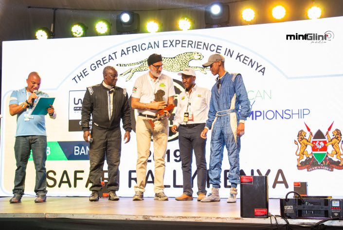 At the age of 24, McRae Kimathi, named after the three-Safari Rally winner and sone to veteran Rally driver and the current CEO of Safari Rally Project, was the youngest finisher of the 2019 Safari Rally placing 21st.