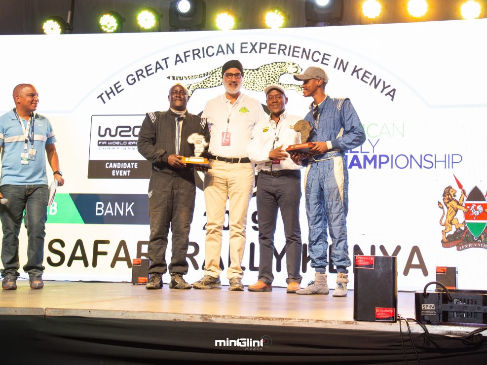 At the age of 24, McRae Kimathi, named after the three-Safari Rally winner and sone to veteran Rally driver and the current CEO of Safari Rally Project, was the youngest finisher of the 2019 Safari Rally placing 21st.