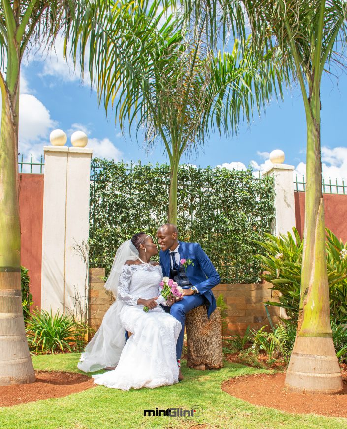 Bride and Groom formal wedding shoot; Wedding photography by Mint Glint Media