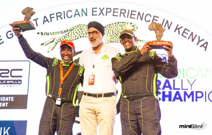 The State House Chief of Staff and the Head of President's Delivery Unit, Nzioka Waita and his navigator Laban-Cliff Onserio among 27 2019 Safari Rally finishers