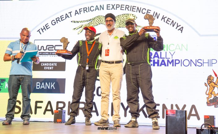 The State House Chief of Staff and the Head of President's Delivery Unit, Nzioka Waita and his navigator Laban-Cliff Onserio among 27 2019 Safari Rally finishers