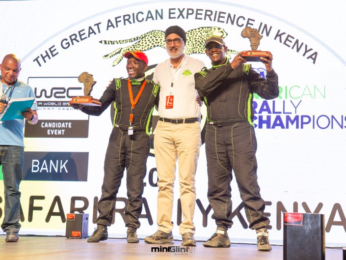 The State House Chief of Staff and the Head of President's Delivery Unit, Nzioka Waita and his navigator Laban-Cliff Onserio among 27 2019 Safari Rally finishers