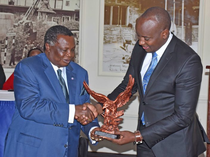 COTU-K Secretary General Francis Atwoli and Linus Kaikai Journalist photography by Mint Glint Media