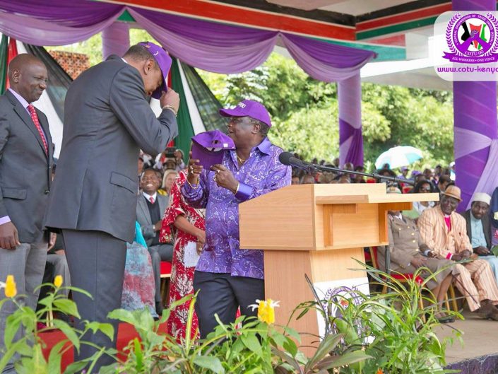 Labour Day Celebration President Uhuru Kenyatta and COTU-K Secretary General Francis Atwoli photography by Mint Glint Media