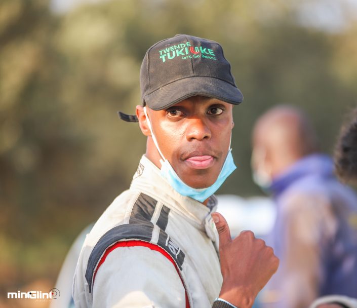 Mcrae Kimathi at the 2021 WRC Safari Rally Service park