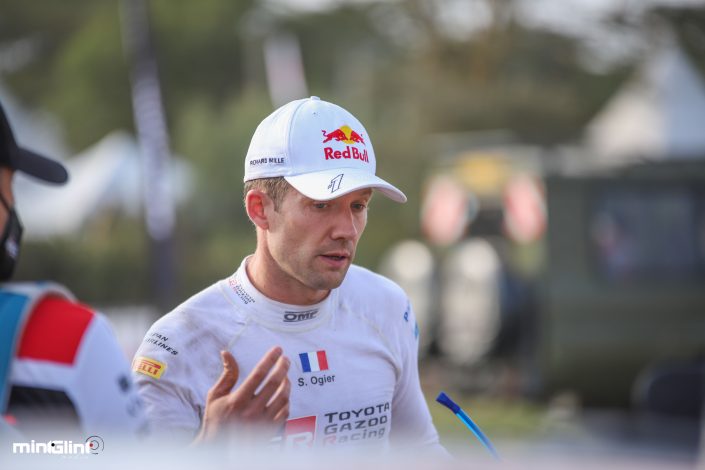 Sébastien Ogier of Team Toyota Gazoo racing team, winner of the 2021 WRC Safari Rally.