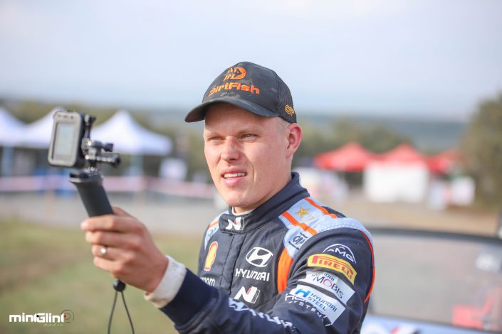 Third place Ott Tänak, of Hyundai second runners up at the 2021 WRC Safari Rally.