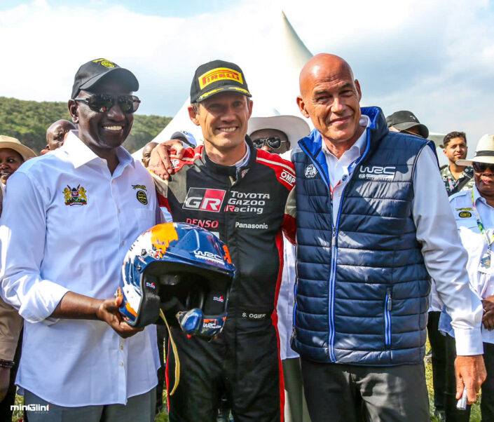 President of Kenya His Excellence Wiliam Ruto at the 2023 WRC Safari Rally