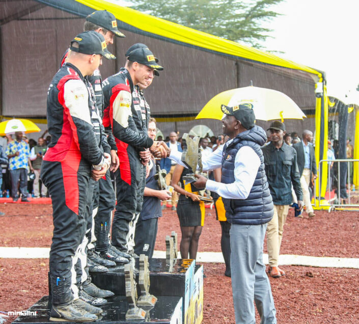 President of Kenya His Excellence Wiliam Ruto at the 2023 WRC Safari Rally