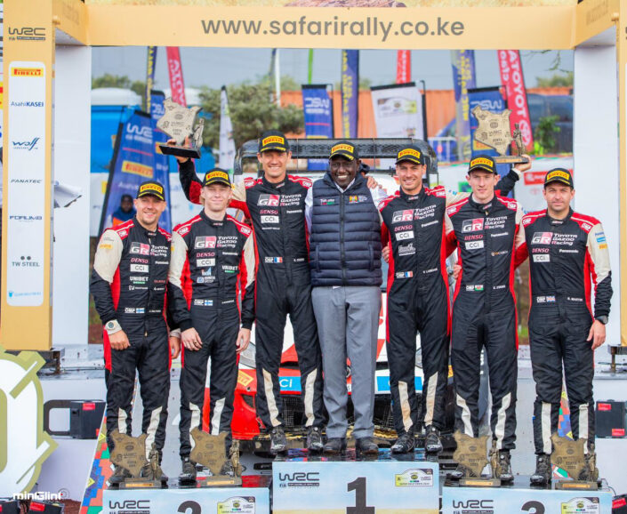 President of Kenya His Excellence Wiliam Ruto at the 2023 WRC Safari Rally