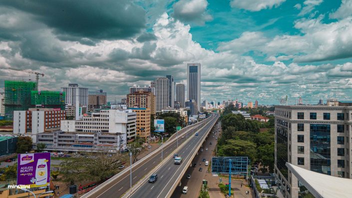 Nairobi Skyline, Westlands, Drone Aerial Photography & Video Filming by Licensed and Certified Drone Pilots from Mint Glint Media