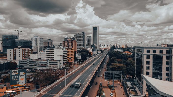 Nairobi Skyline, Westlands, Drone Aerial Photography & Video Filming by Licensed and Certified Drone Pilots from Mint Glint Media