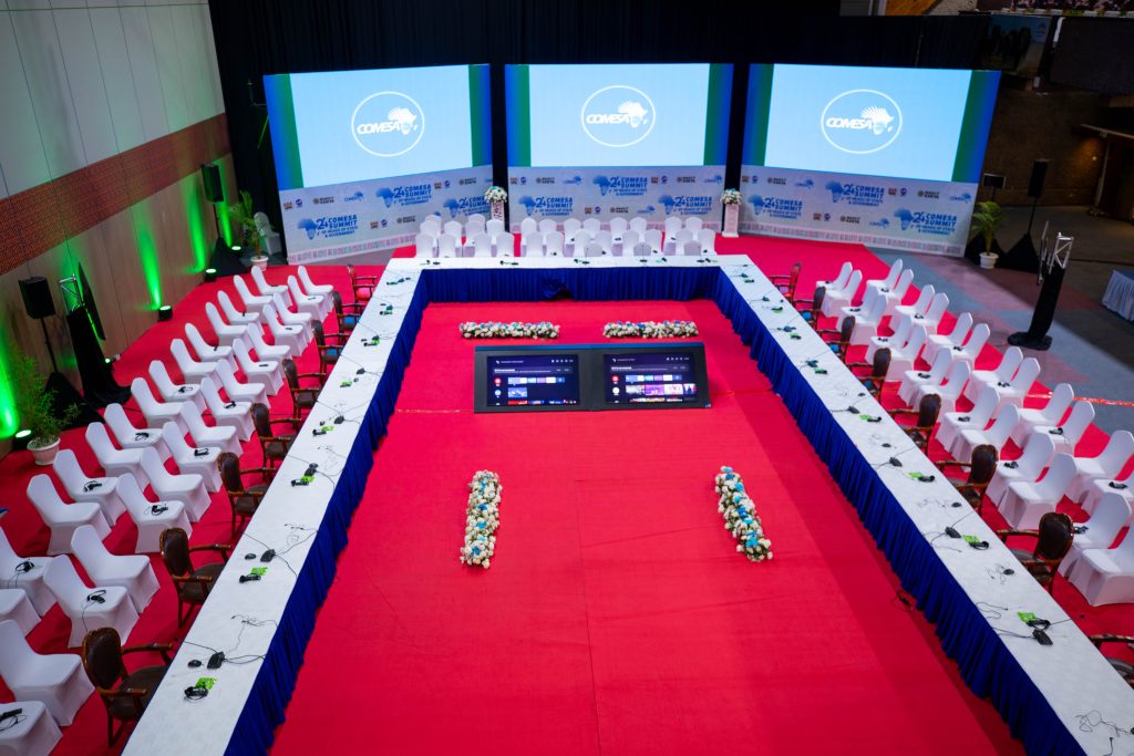 Comesa 2025 staging done by mintglint audio visual the best audio visual company in nairobi kenya company in